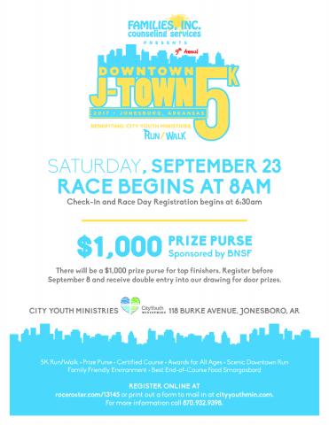 Downtown J-Town 5k flyer 17 proof